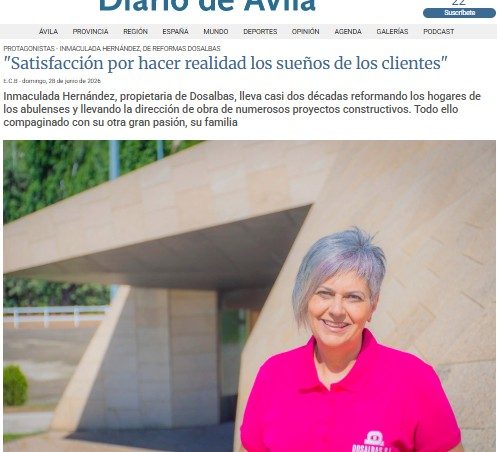 Nuestra compañera Inmacula en Diario de Ávila